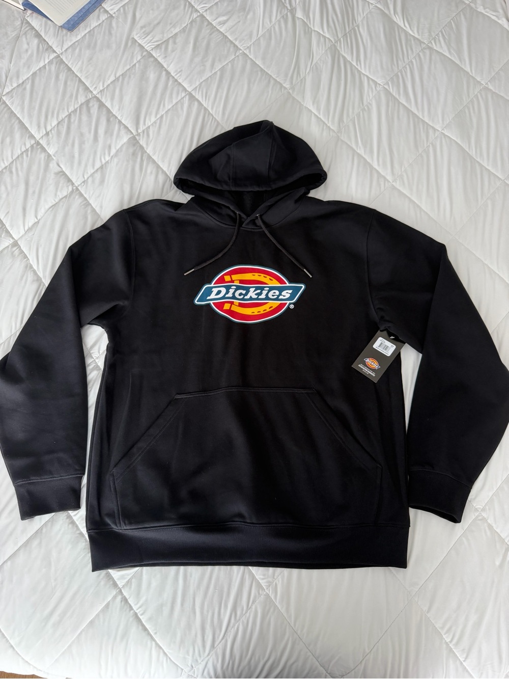 Dickies Men's Black Logo Hoodie Sweatshirt